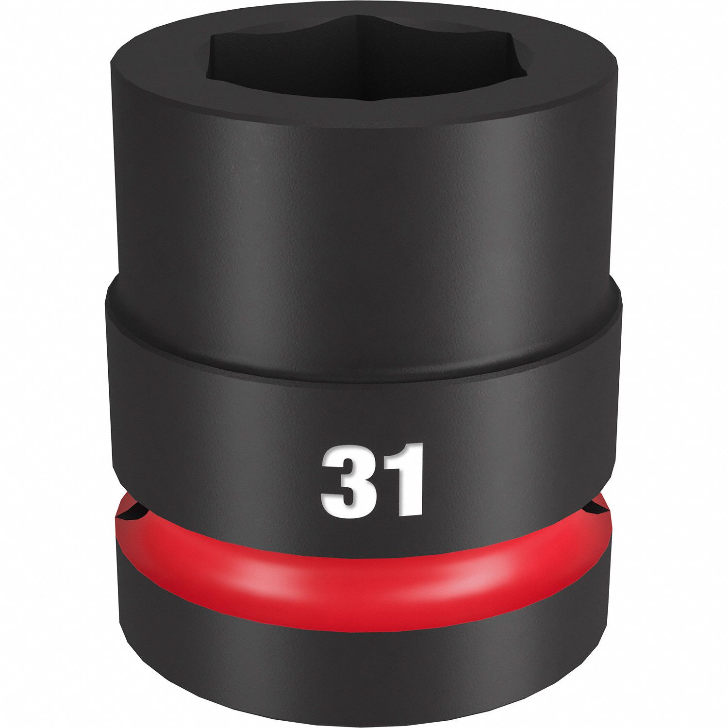 Standard Impact Socket: 1 in Drive Size, Metric, 31 mm Socket Size, 6-Point, Std, Friction
