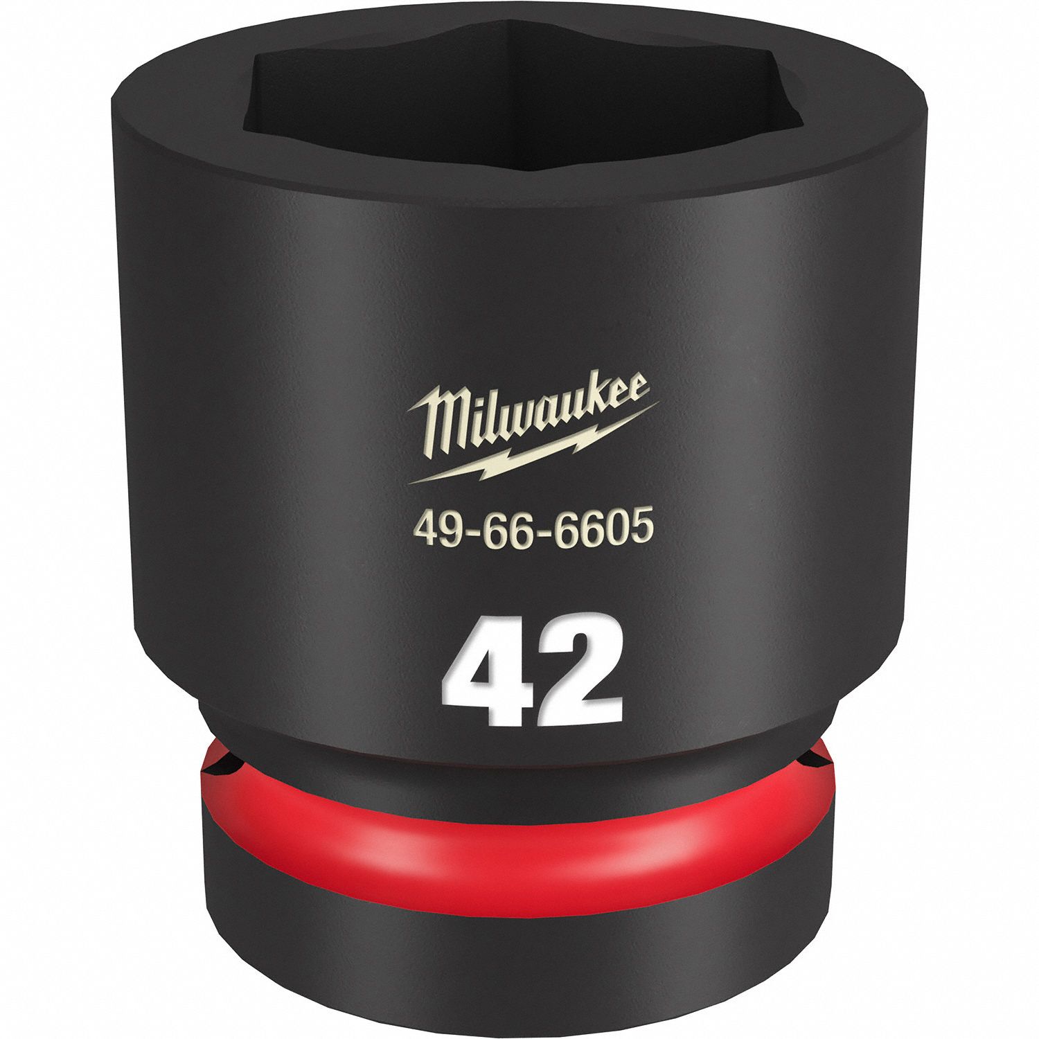MILWAUKEE STANDARD IMPACT SOCKET, Socket Size 42mm, Socket Shape 6