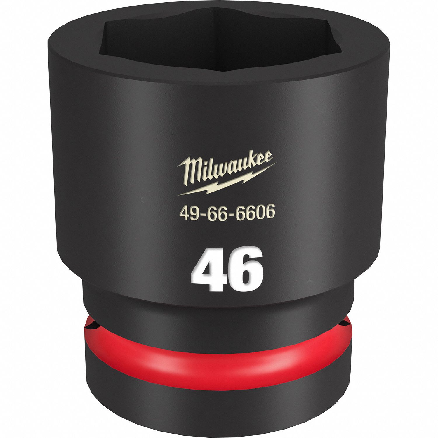 Standard Impact Socket: 1 in Drive Size, Metric, 46 mm Socket Size, 6-Point, Std, Friction