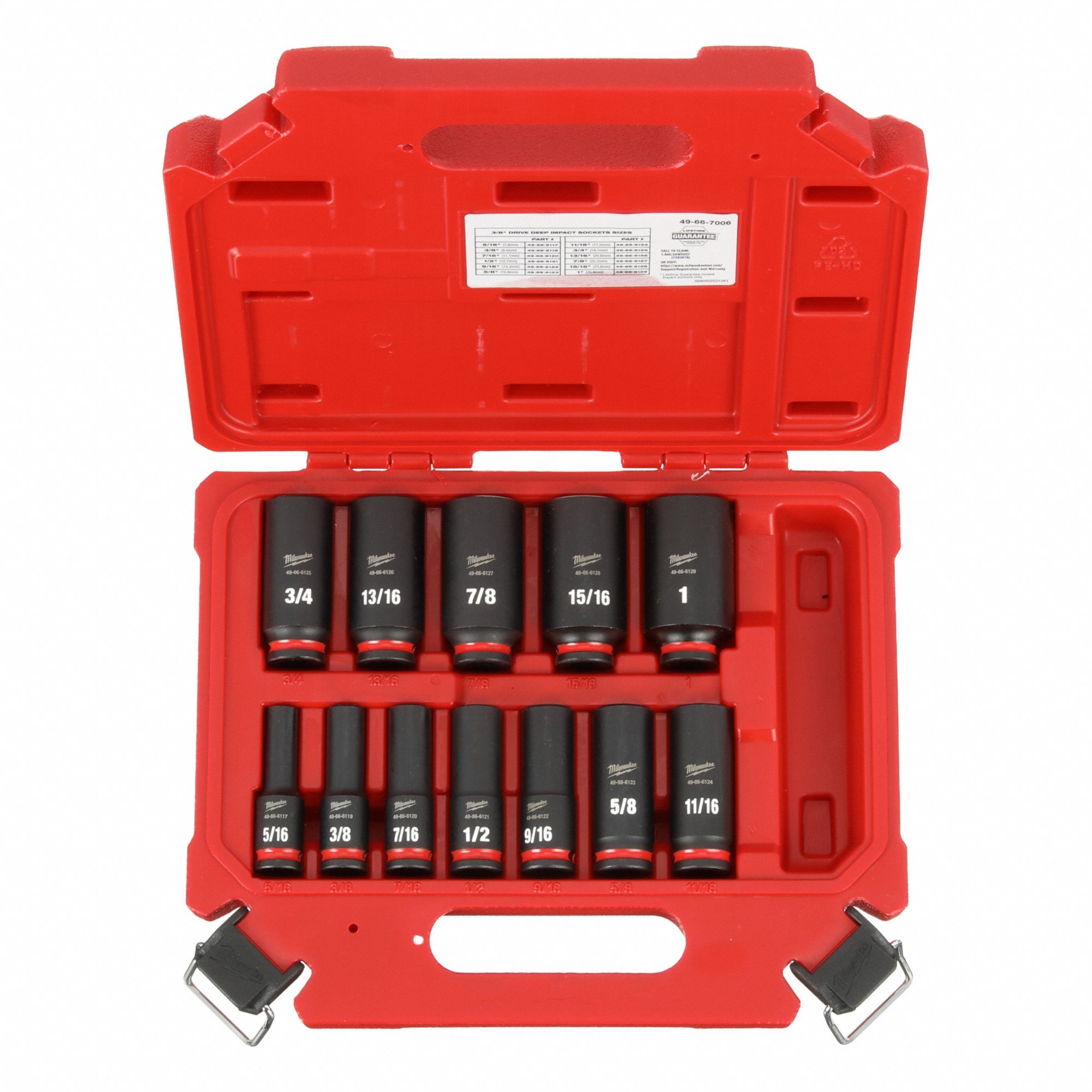 SOCKET SET,STEEL,12 PCS,3/8 IN DR SZ,SAE