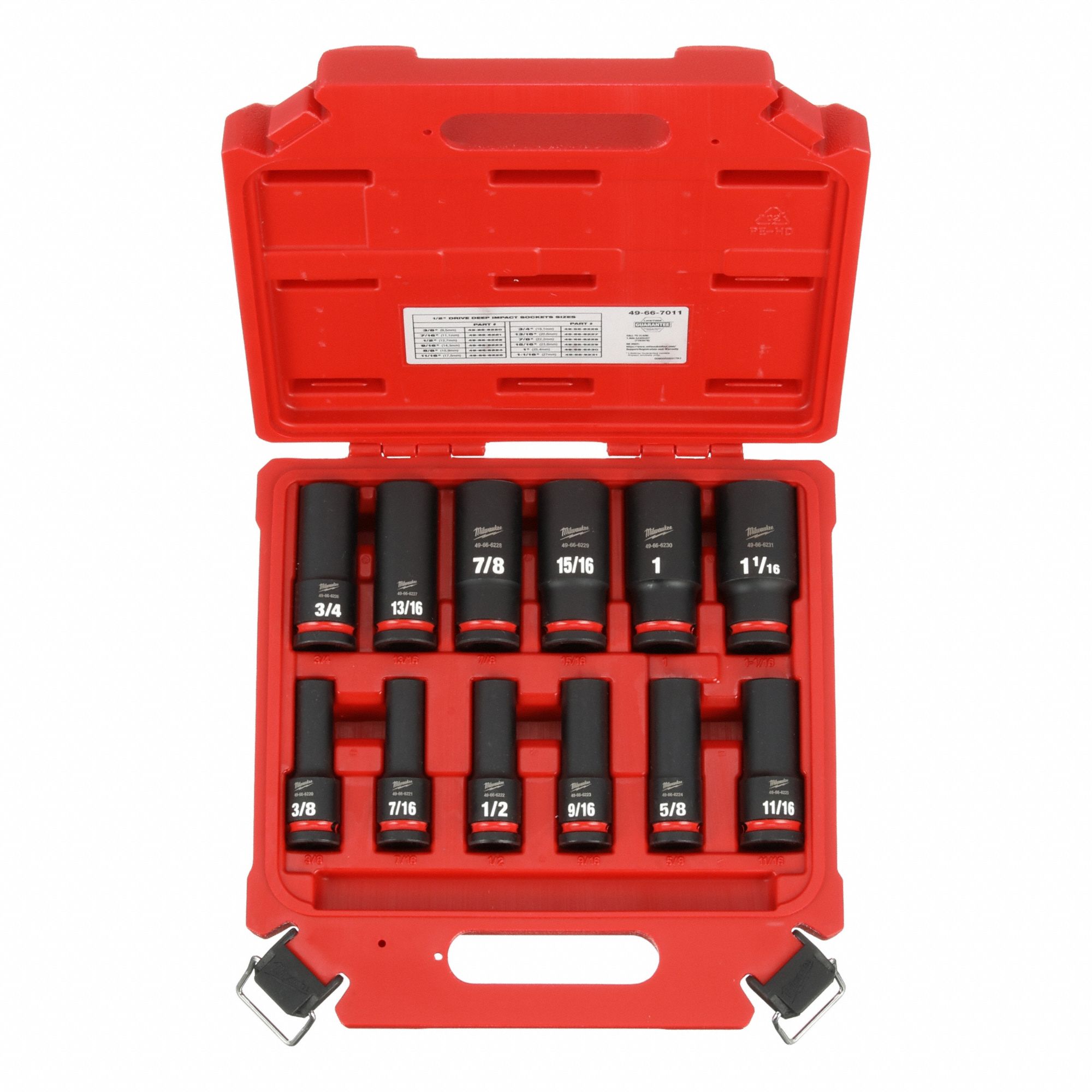 ENS DOUILLES,ACR,12 PC,ENT 1/2 PO,SAE