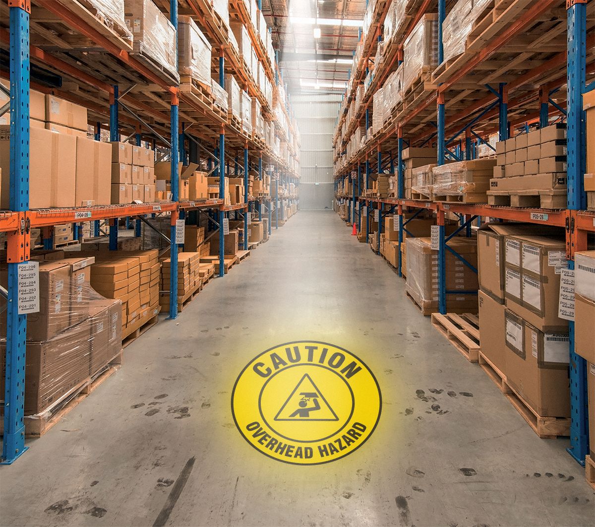 LED Projector with Lens: Lens Insert, Caution Overhead Hazard, Projector with Lens, VPL916