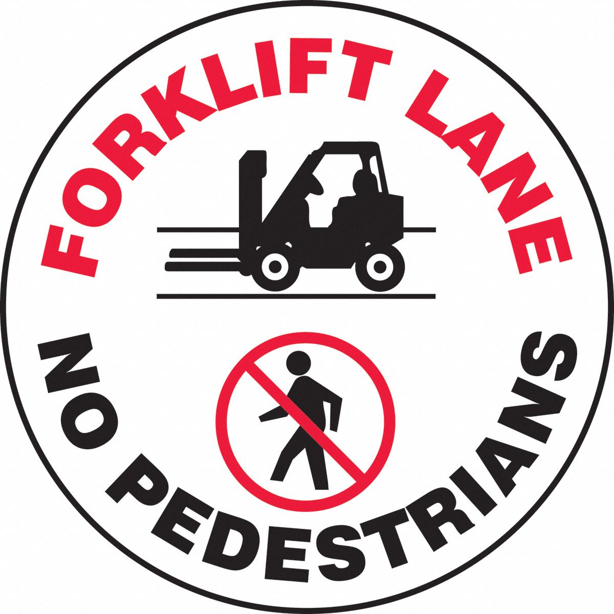 LED Projector Lens: Lens Insert, Forklift Lane No Pedestrians, Lens Only, Lens Only