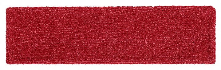 FLAT MOP PAD, MICROFIBRE, TABS/POCKETS CONNECTION, 20 IN W, 6 IN D