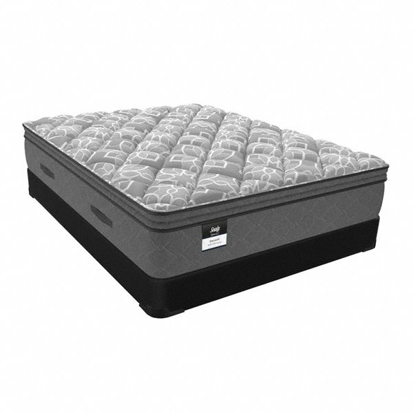 Soft Mattress with Foundation: Plush, Queen, 13 in Mattress Ht, 80 in Overall Lg