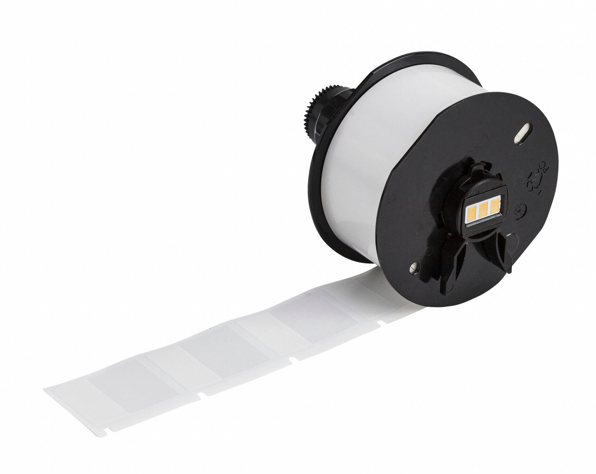 Pre-Cut Label Stock Roll: 3/4 in x 1 in, Nylon, White, 600 Labels Included