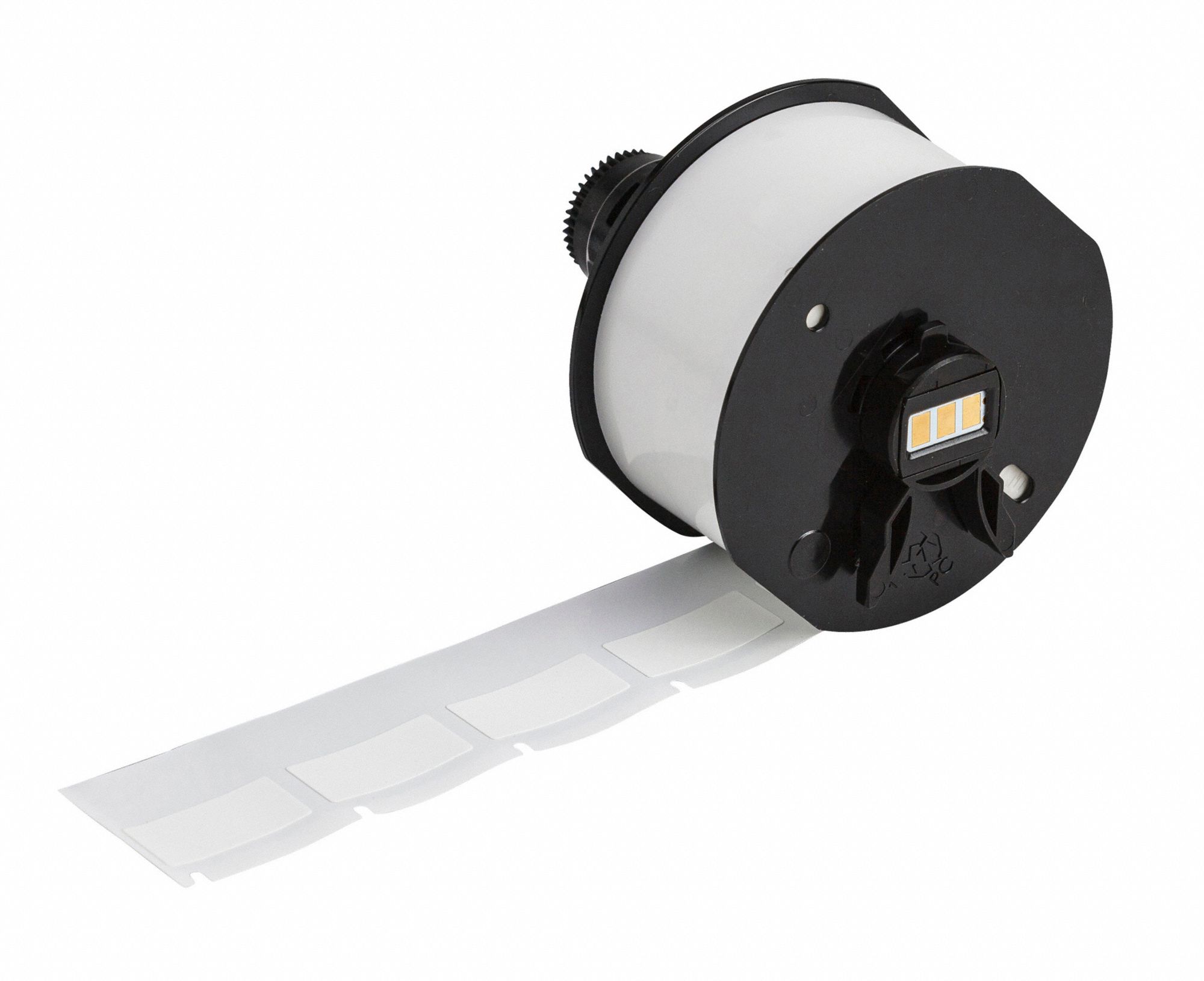 Wraparound Label: 3/4 in x 1/2 in, Vinyl, Blue on White/Green on White/Red on White