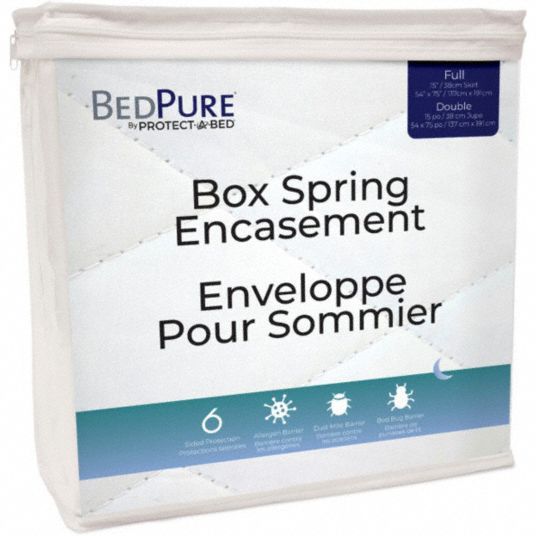 PROTECTABED Box Spring Encasement Twin, 9 in Pocket Size, 75 in Lg