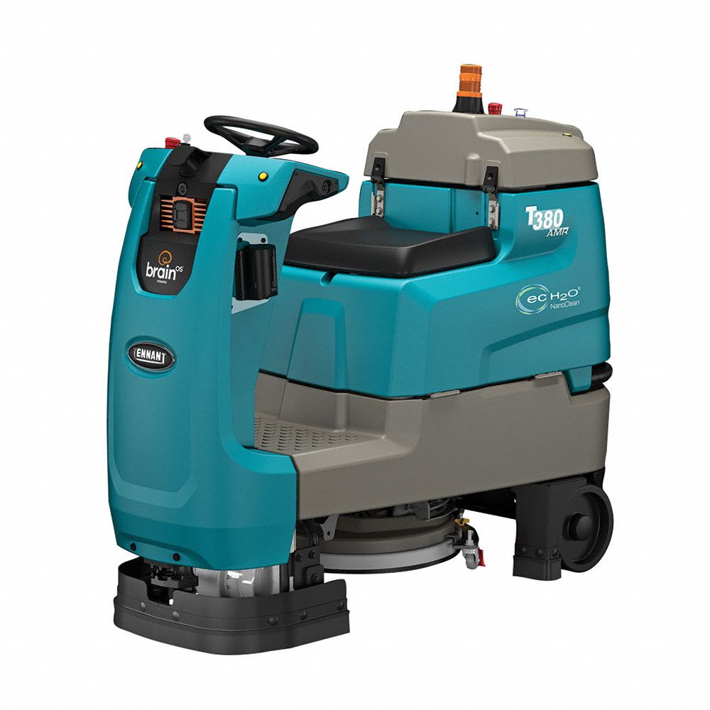 TENNANT Robotic Rider Floor Scrubber ecH2O, Disc Deck, 20 in Cleaning