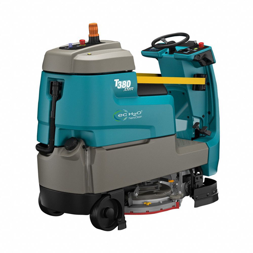 TENNANT Robotic Rider Floor Scrubber ecH2O, Disc Deck, 20 in Cleaning