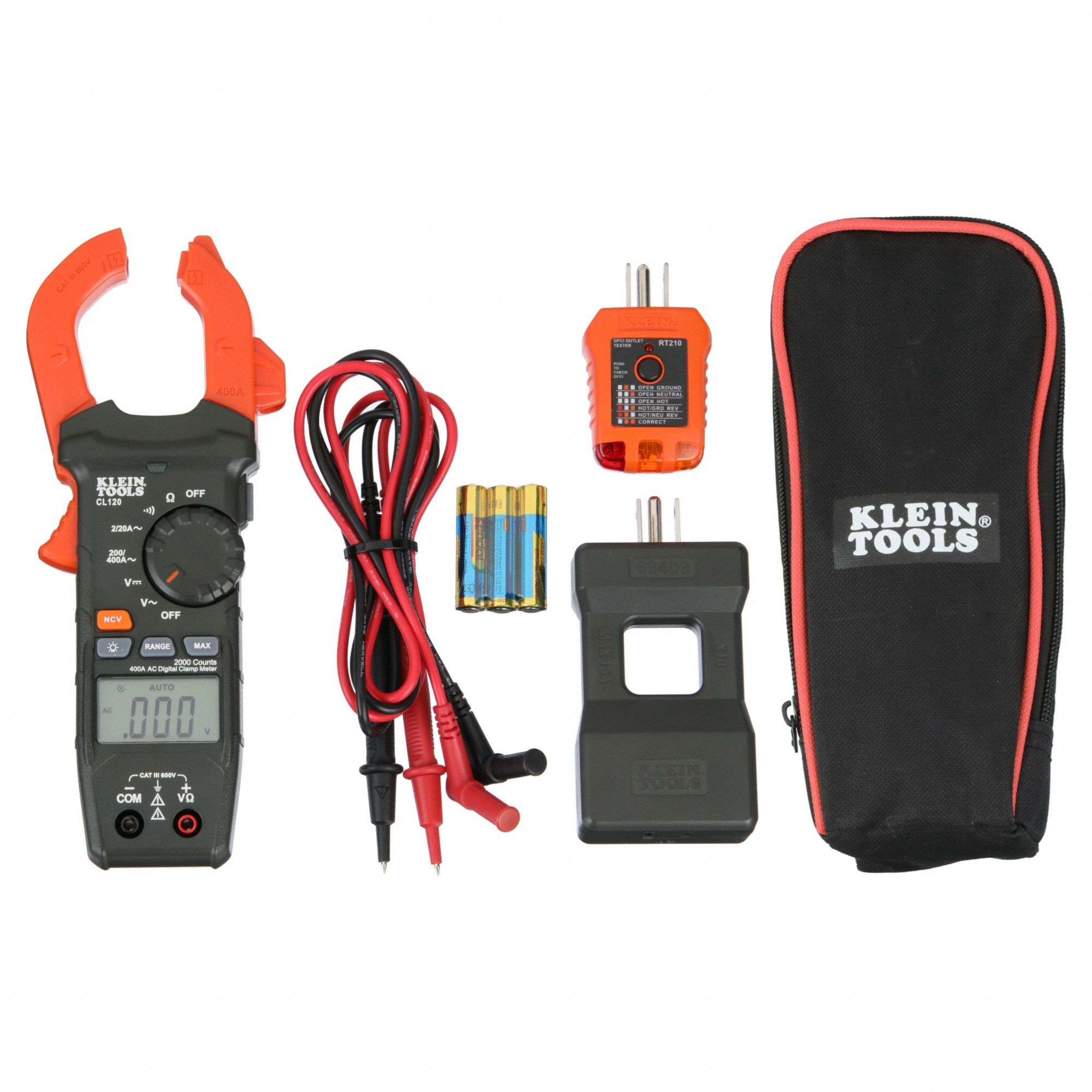 Digital Clamp Meter: TRMS, CAT III 600V, 400 A Max AC Current Measurement, Clamp Jaw