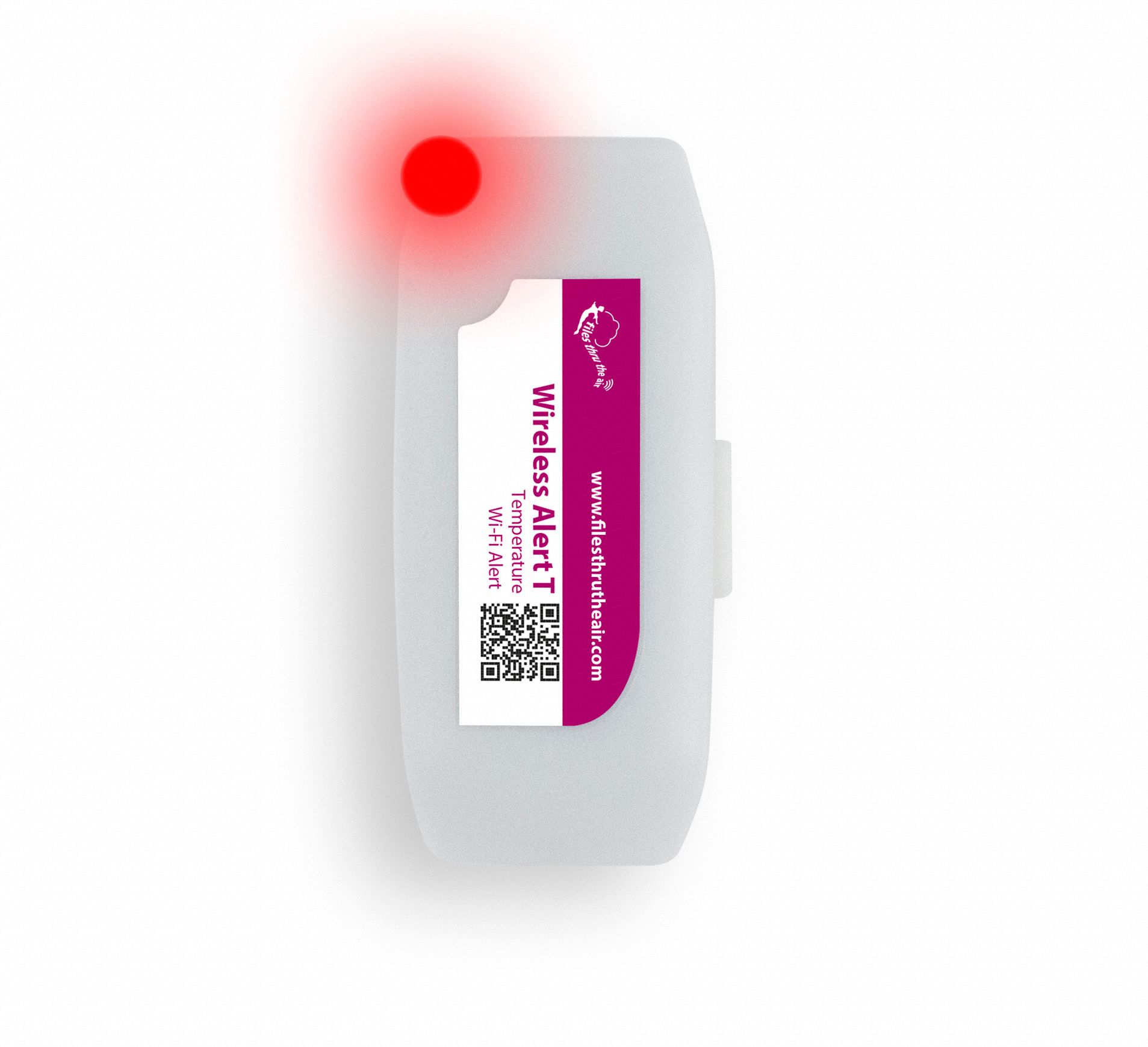 WiFi Data Logging Sensor: 0°F to 129°F, -18°C to 54°C, WIRELESS ALERT T, Temp, Wireless