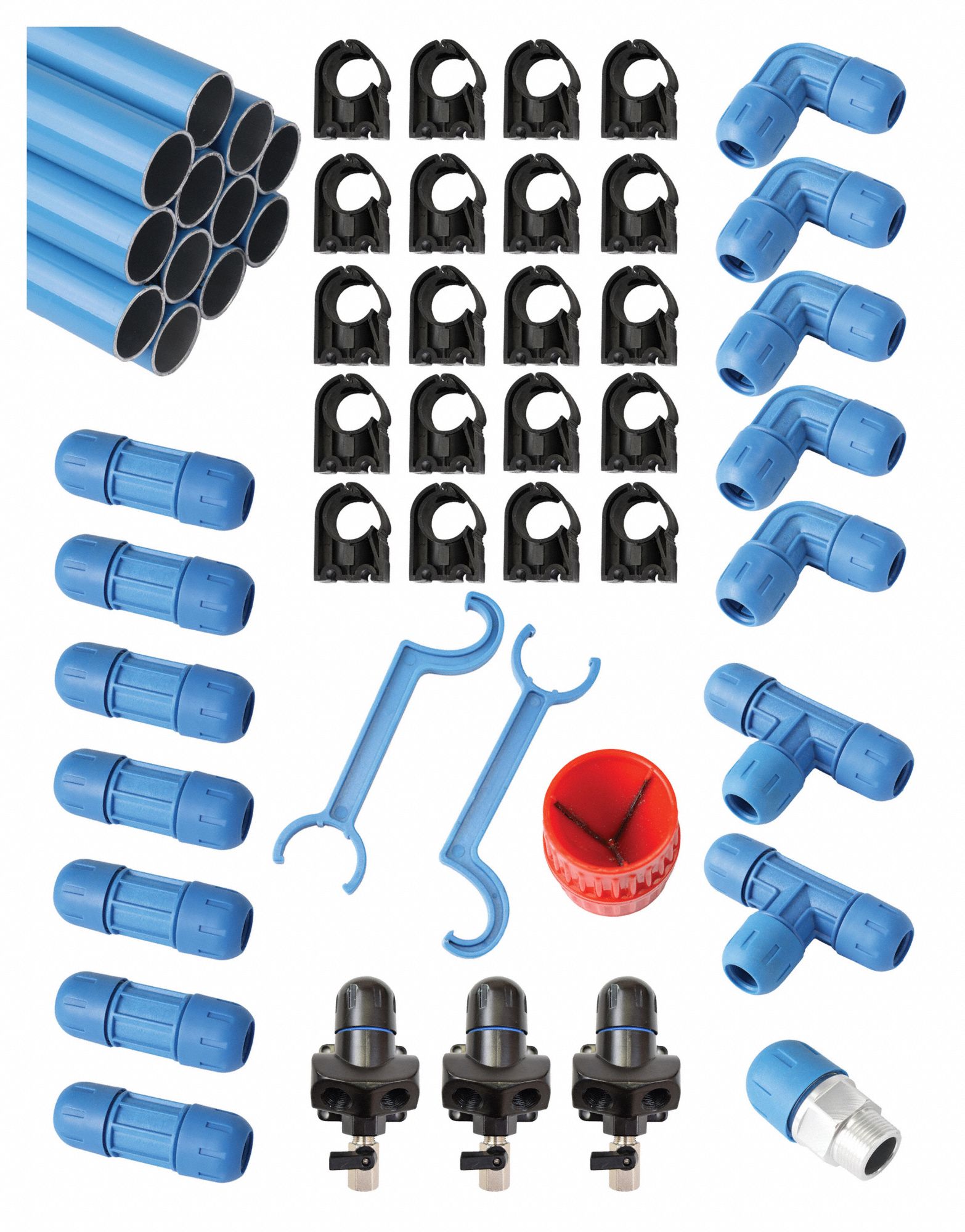RAPIDAIR Fastpipe compressed air fitting 787YU5F2218 Grainger