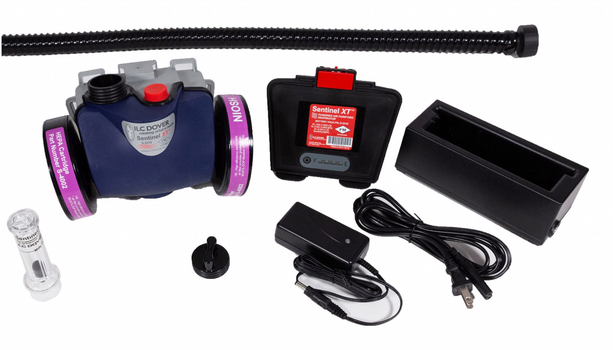 PAPR blower kit: Sentinel XT, Belt-Mount, Lithium Polymer, Includes Battery