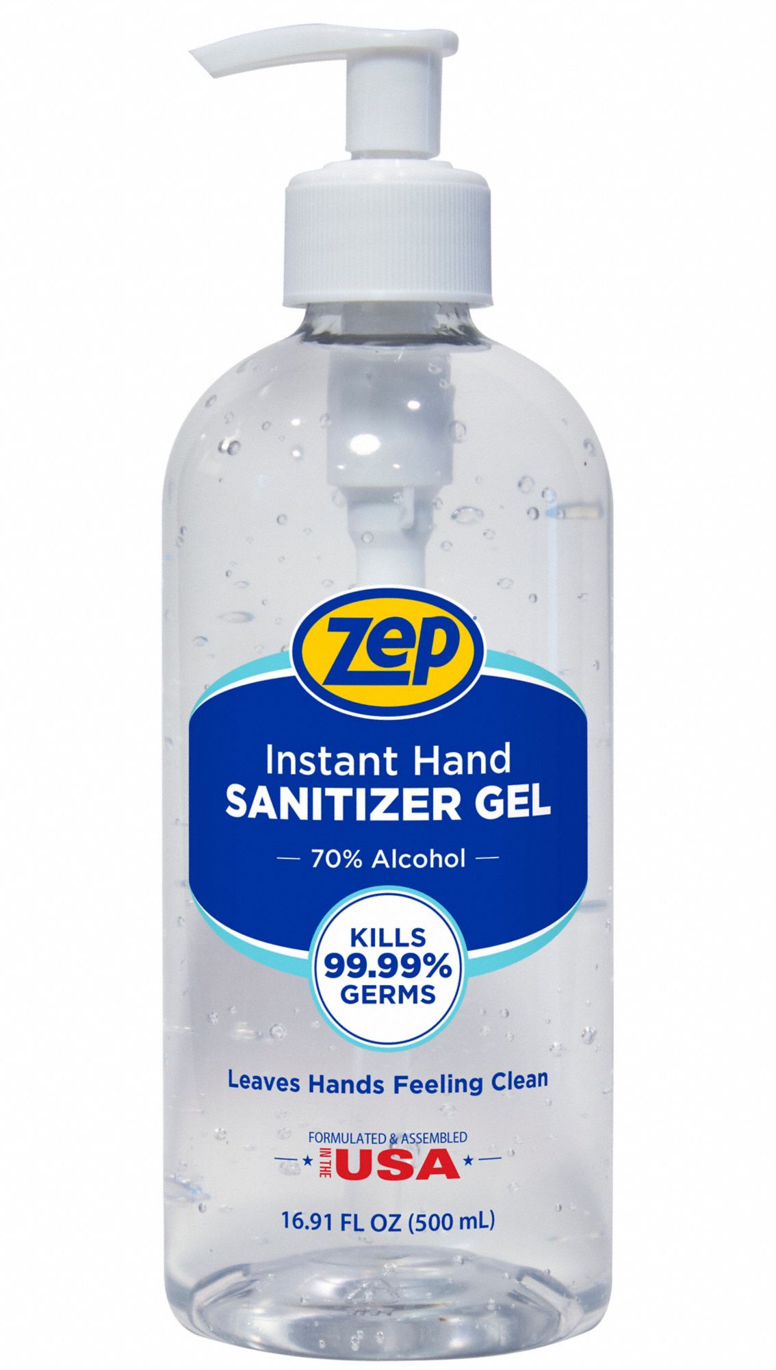 ZEP, Clean Scent, 70 Alcohol Formula, Instant Hand Sanitizer Gel 70