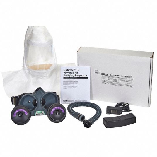 Full Hood, Belt-Mount, Powered Air Purifying Respirator - 61HK65 ...
