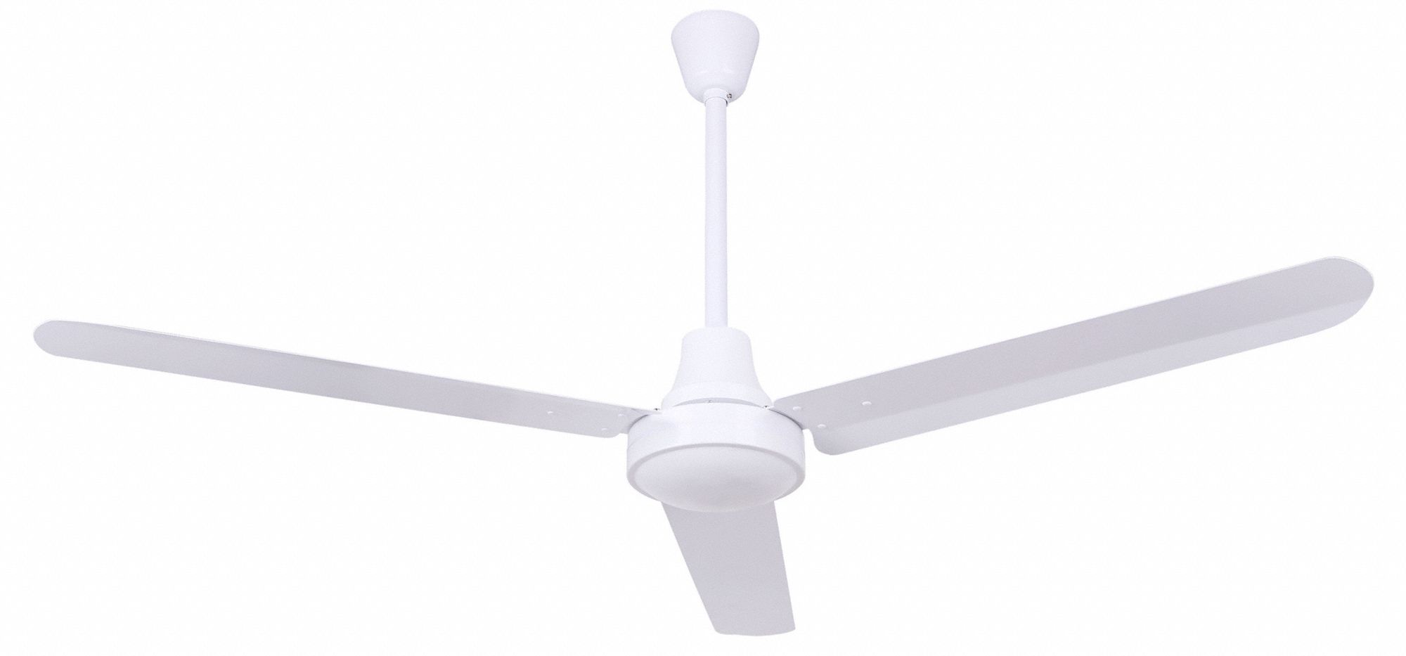 Ceiling Fan: 56 in Blade Dia, 5 Speeds, 8, 449 cfm, 120V AC, 28 ft Max. Mounting Ht, White