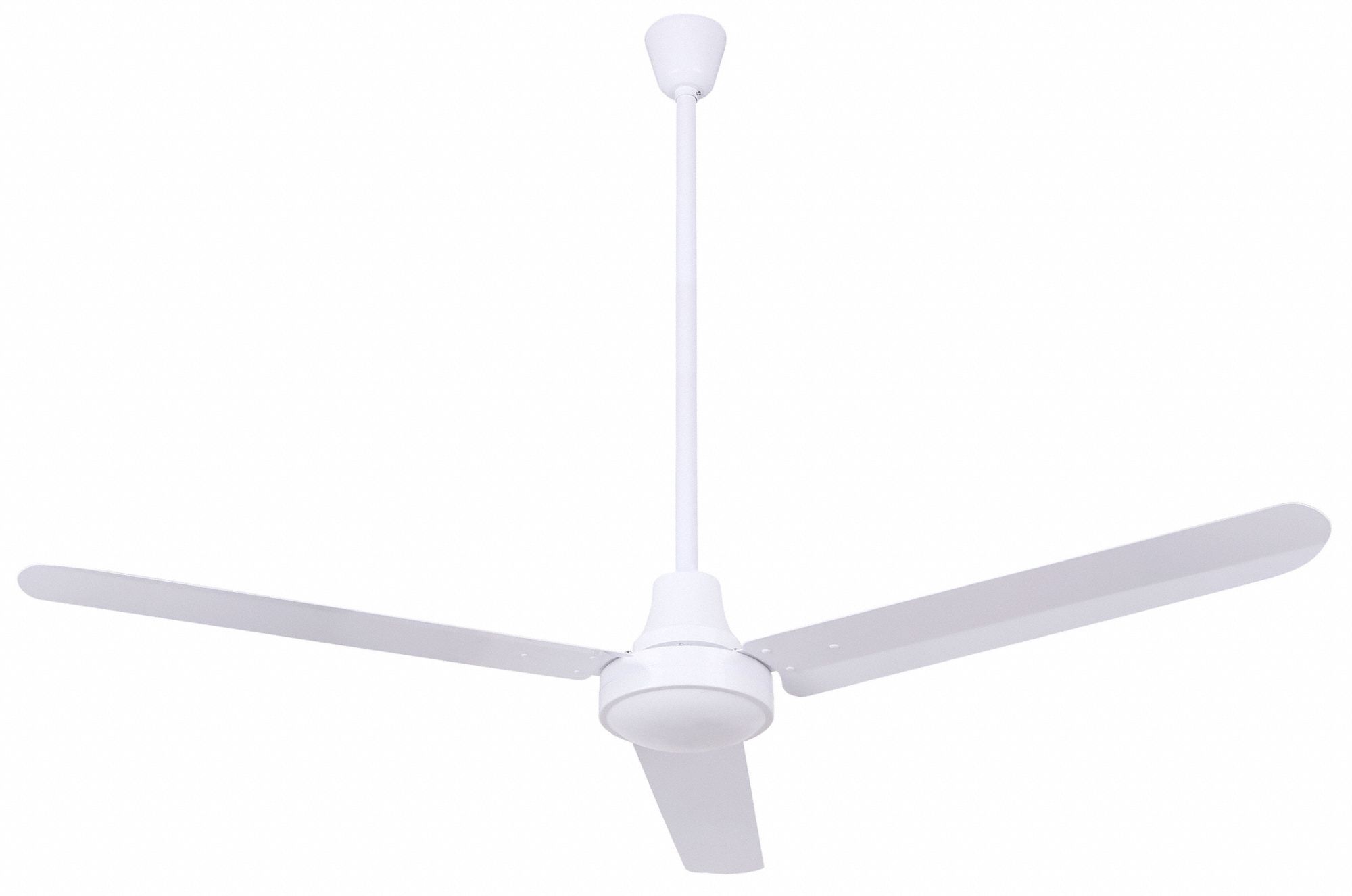 Ceiling Fan: 8, 449 cfm Airflow, 56 in Blade Dia, 5 Speeds, 120V AC, Single Phase, White