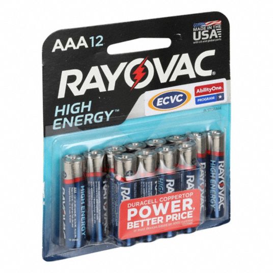 AAA, Everyday, Battery - 61HL20|6135-00-826-4798 - Grainger