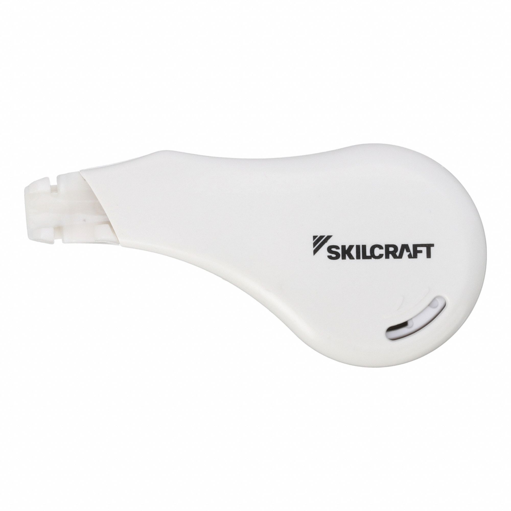 Correction Tape: White, Applies Dry/Biobased Casing, 1/4 in Correction Tape Wd, 3 PK