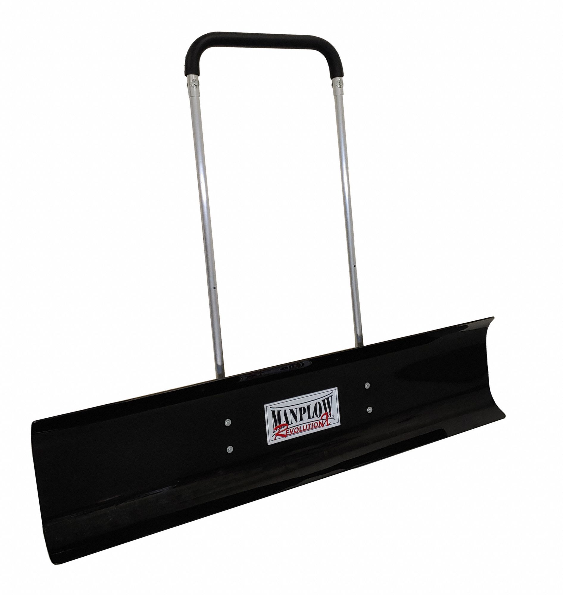Snow Pusher: 60 in Blade Wd, Aluminum, 50 in Handle Lg, U Handle, 15 1/2 in Blade Ht, HDPE