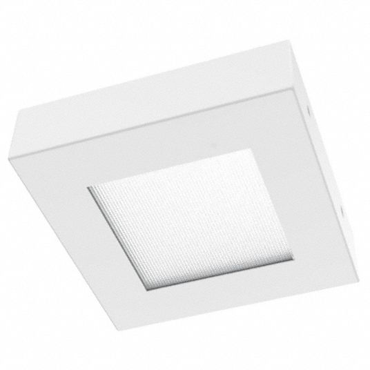 Dimmable, 120 To 277v Ac, Square Surface Mount Led Fixture - 61hr39 