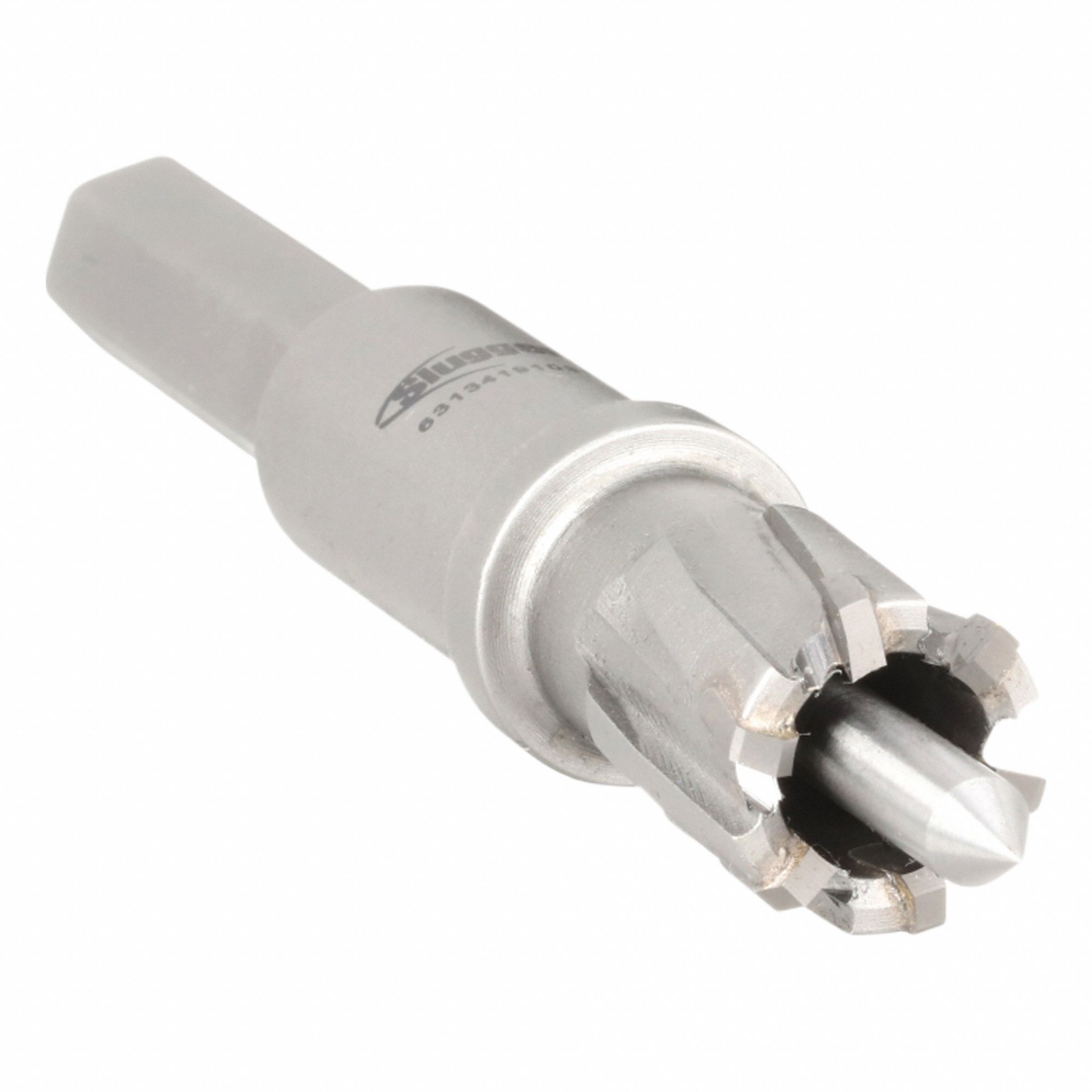 Annular Cutter: 3/4 in Cutter Dia, 1/2 in Max Cutting Dp, Pilot Pin Included, Bright