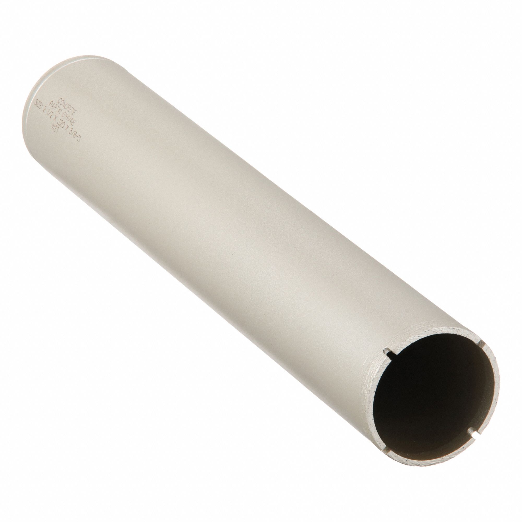 Wet Concrete Core Bit: 2 1/2 in Core Dia, 14 in Max Drilling Dp