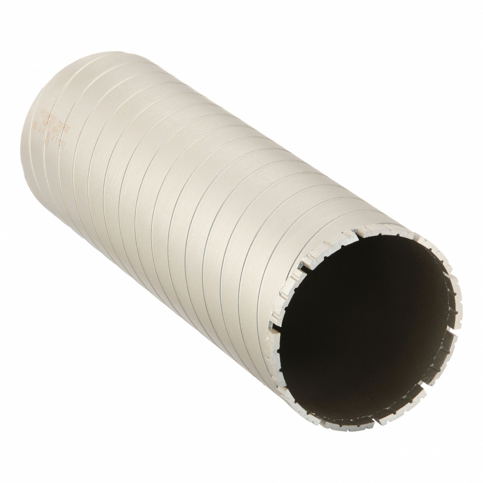 Wet Presstress Concrete Core Bit: 5 in Core Dia, 14 in Max Drilling Dp