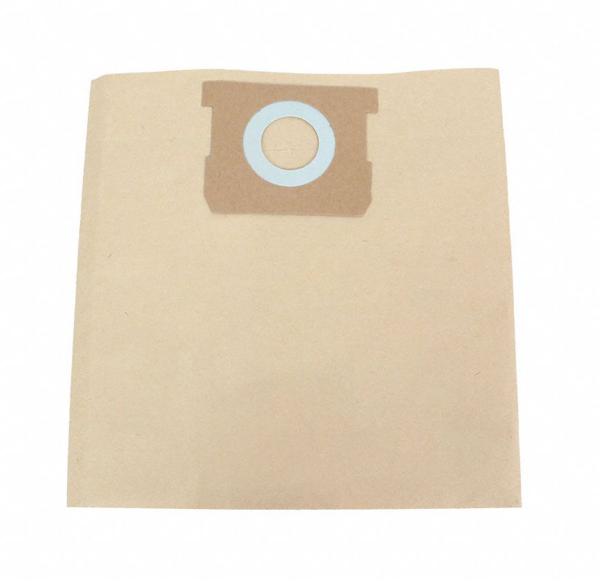 DAYTON, Fits Dayton Vacuum Brand, Dry, Vacuum Bags 61HW0561HW05