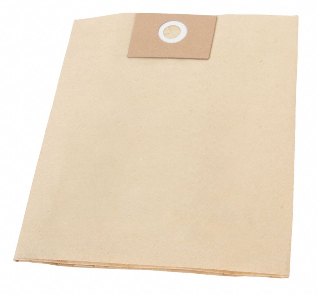 Vacuum Bag: Dayton, Dry, Paper, 1-Ply, Std, 61HW15