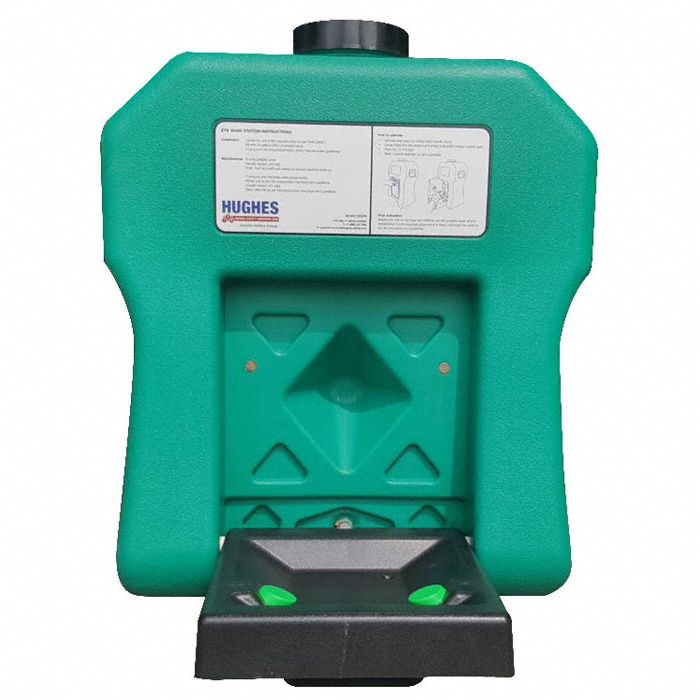 HUGHES SAFETY Eyewash Station GravityFed, 16 gal Cap, Eyes, Water