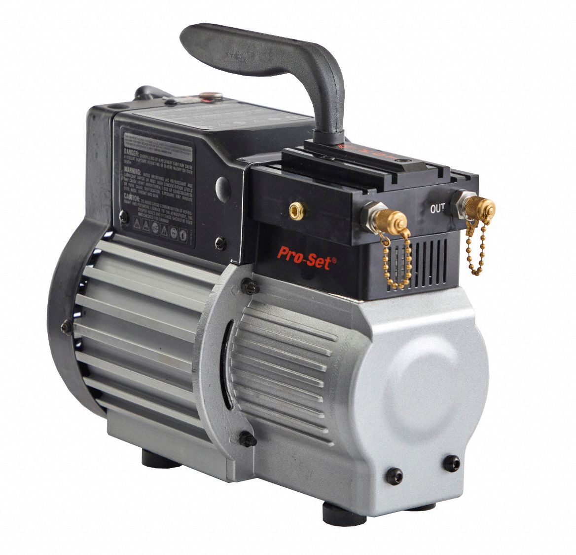 PRO-SET, Handle, 0.5 lb/min Vapor, Refrigerant Recovery Machine ...