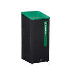 Recycling Can,Square,23 gal,Black