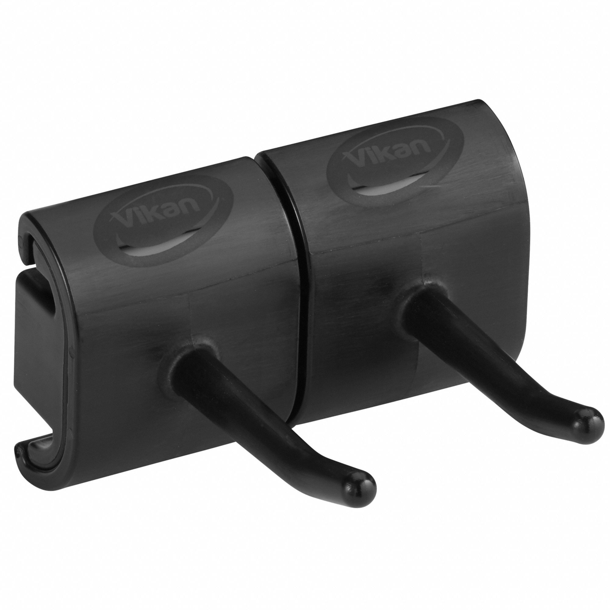 WALL BRACKET DOUBLE HOOK MODULE,BLACK