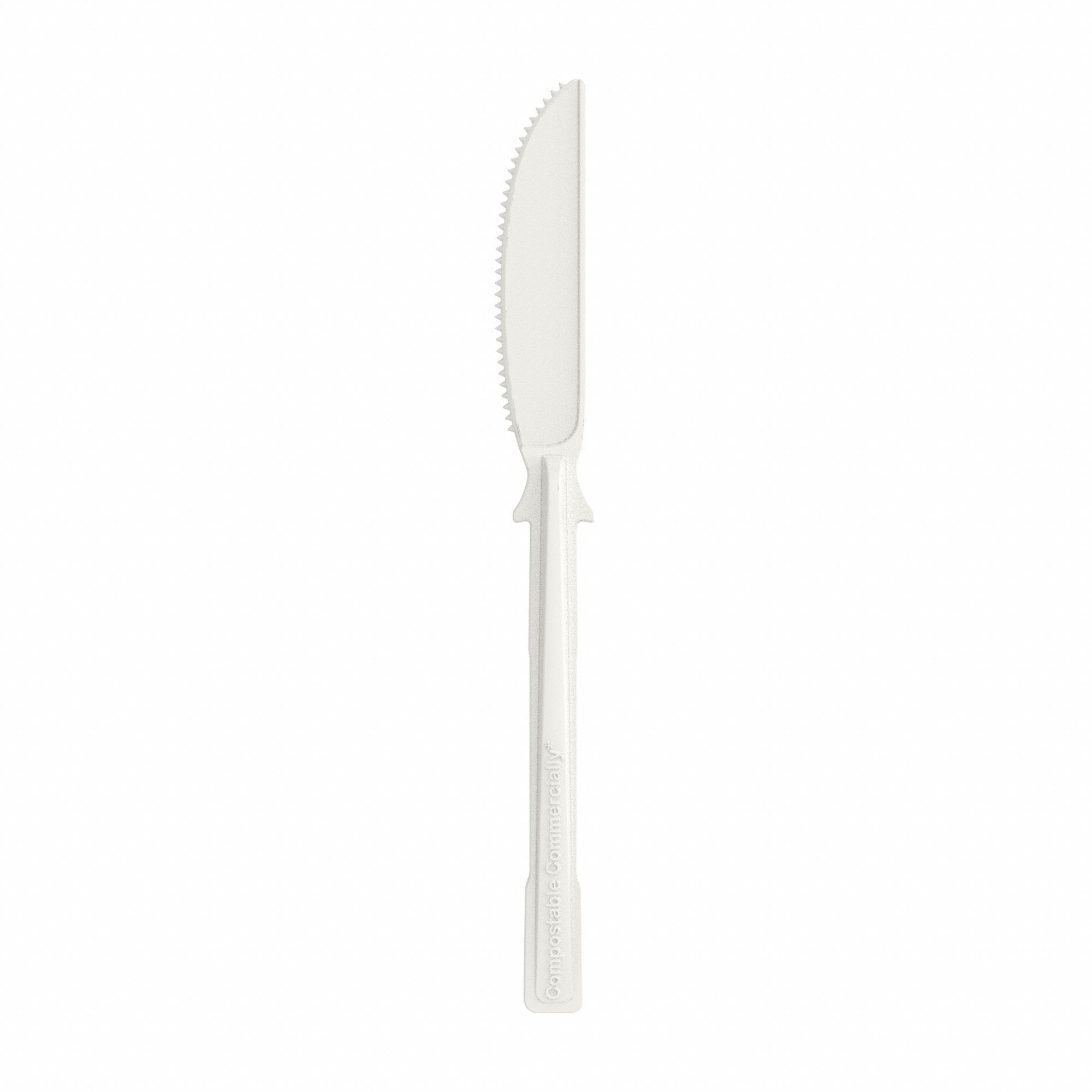 Disposable Knife: Series T, Medium-Wt, Beige, Unwrapped, Plastic, 960 PK