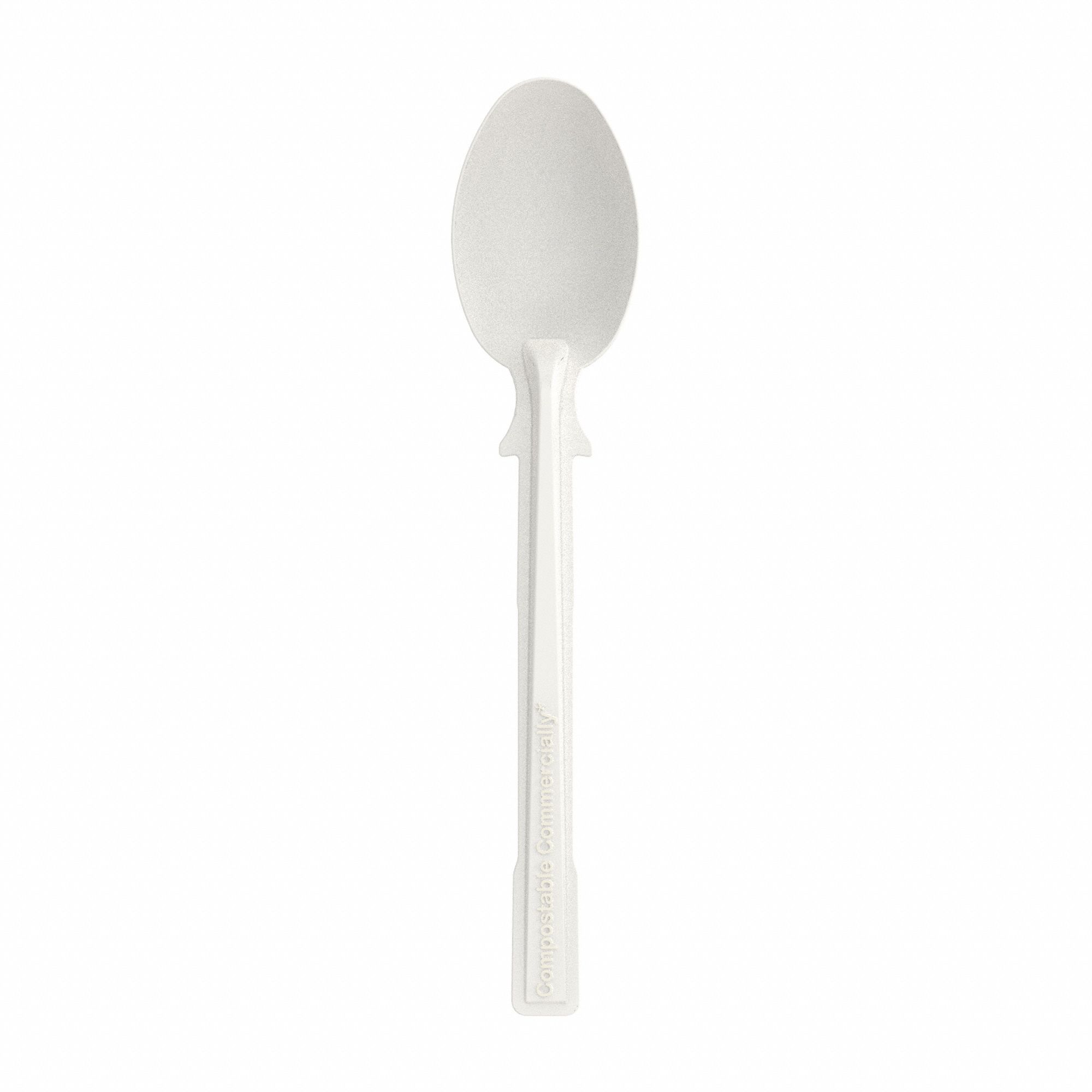 Disposable Spoon: Series T, Medium-Wt, Beige, Unwrapped, Plastic, 960 PK