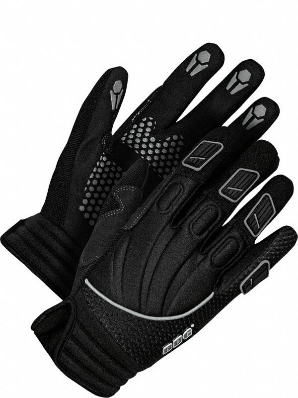 LADIES MECHANIC GLOVES, SIZE S, BLACK, DOT PALM/FINGERS