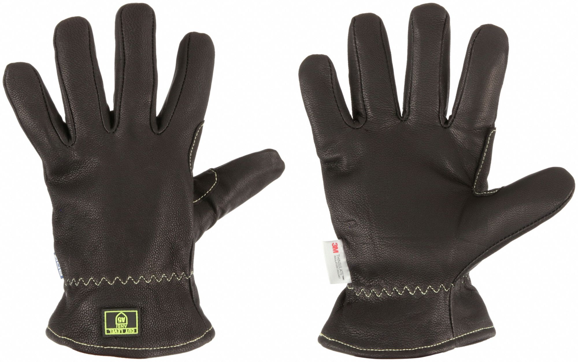 GLOVES, OIL RESISTANT, KEYSTONE THUMB/SHIRRED WRIST, SZ MEDIUM/8, BLACK, GOATSKIN