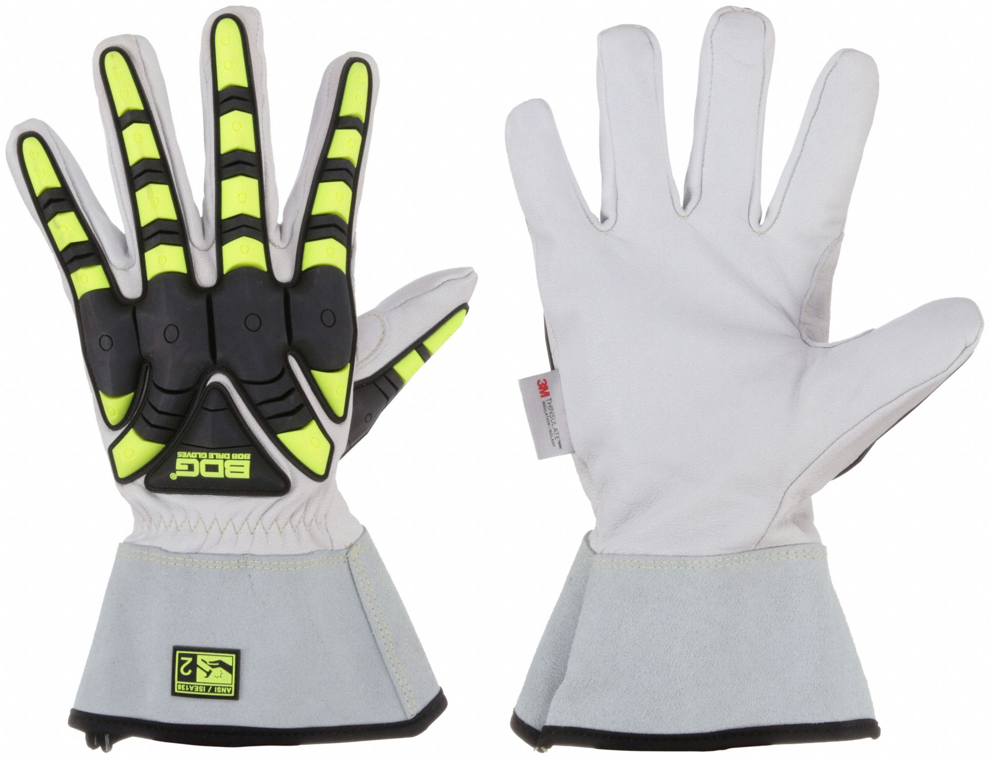 BDG, M ( 8 ), ANSI Impact Level 2, Leather Gloves 61JZ672091873M