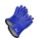 CHEMICAL-RESISTANT GLOVES, BEADED CUFF, 12 IN, BLUE, XL, PVC