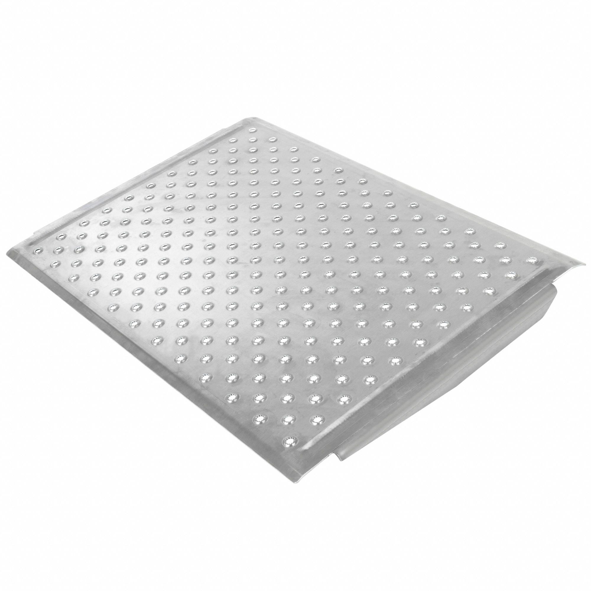 Threshold Ramp: 36 in Usable Wd, Threshold Ramp, 600 lb Max Load Capacity, Aluminum, 2 ft Overall Lg