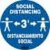 Social Distancing 3 Ft Distanciamiento Social