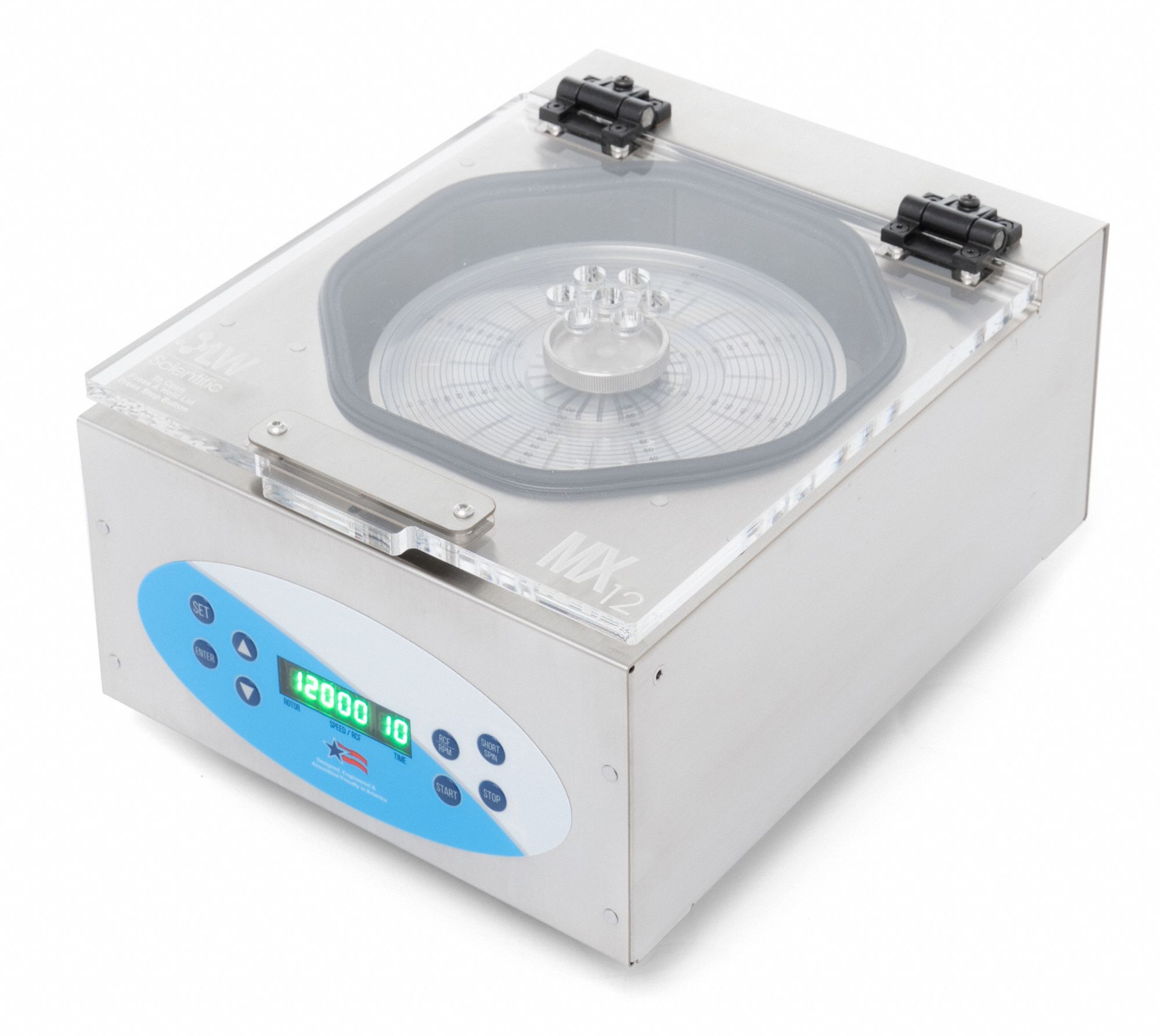 Micro Combo Centrifuge: MMC-12MD-02T1, Micro, 12 x 1 to 2 mL Microtubes, Programmable