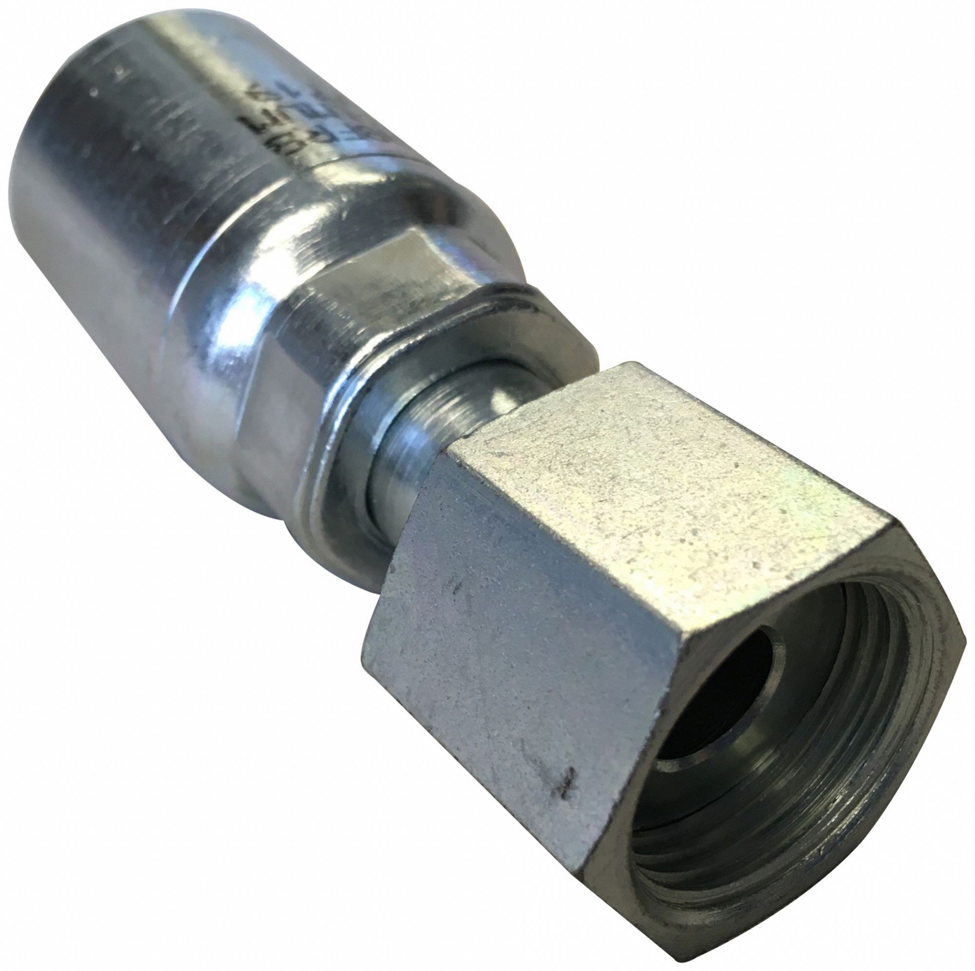 EATON SYNFLEX, Carbon Steel, Straight, Crimp Hose Fitting 61KJ67