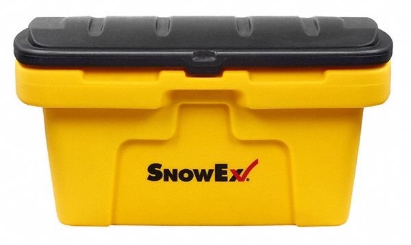 Lid Container: 3 cu ft, 33 in x 22 3/4 in x 17 3/8 in, Lid Included, Stacking Capable, Yellow