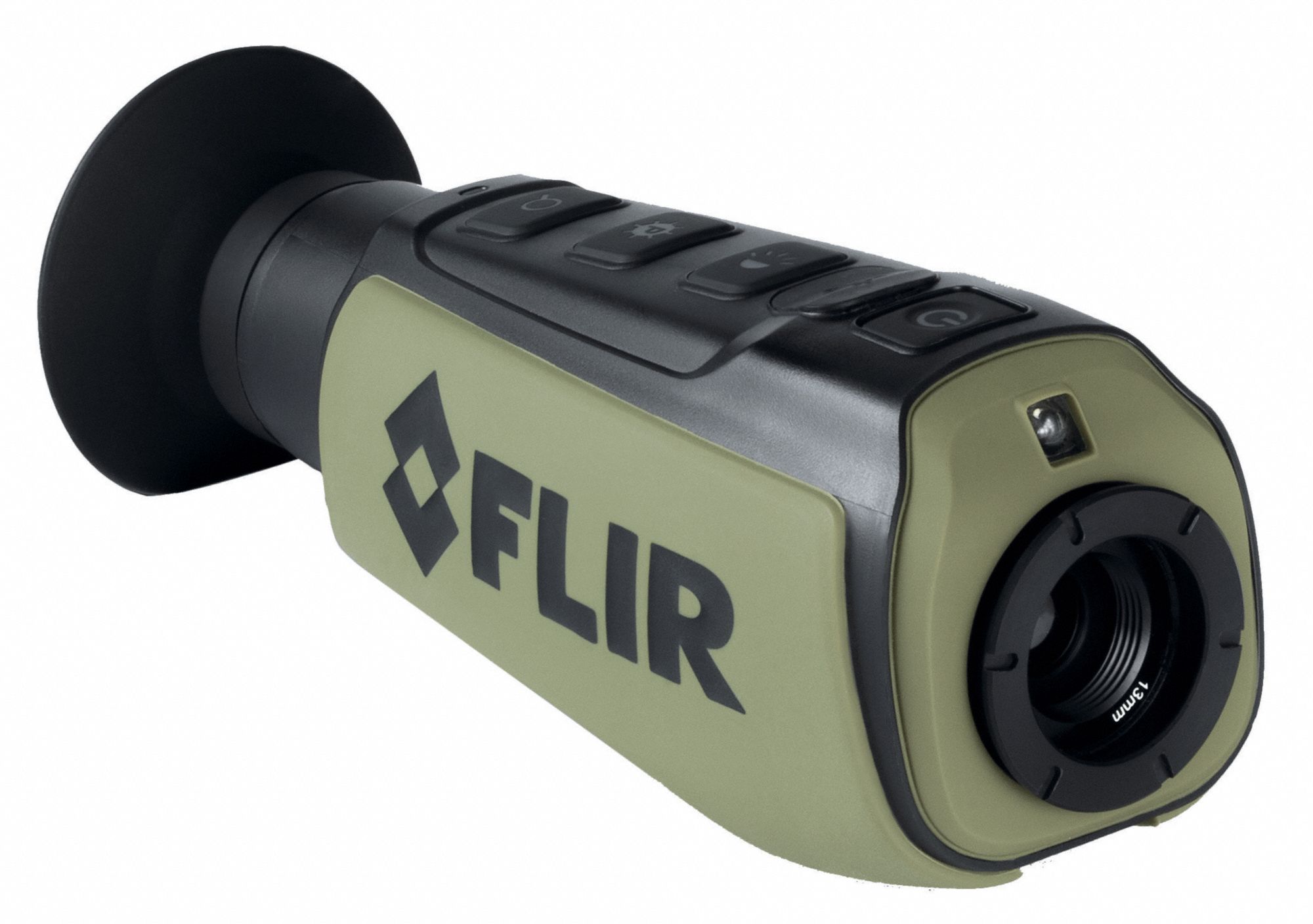 Thermal Monocular: Monocular, 2x/4x, 18° to 14°, 9 Hz Frame Rate, Battery