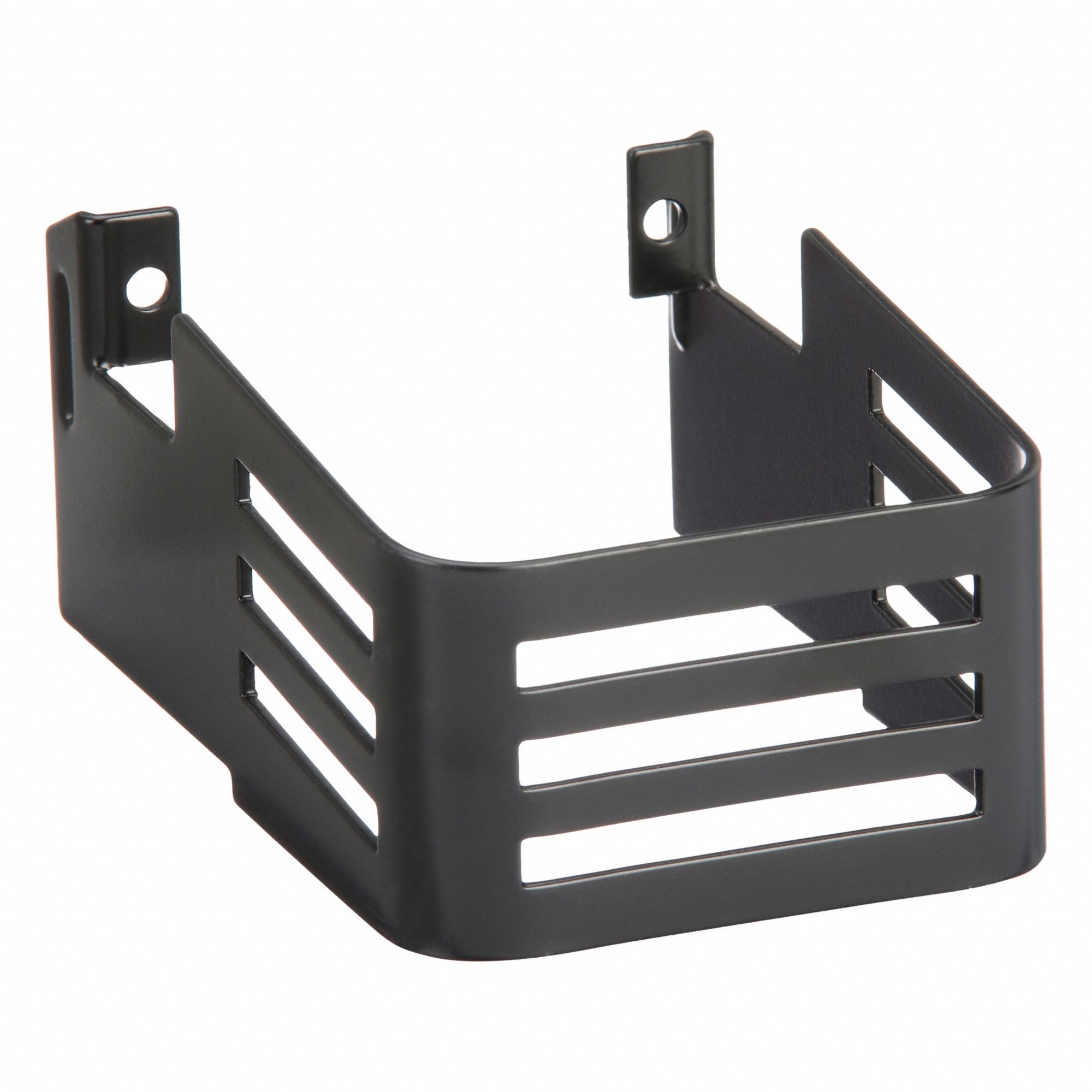 Drill Press Guard: Curved, 2 1/4 in Guard Wd, 3 1/2 in Guard Ht, Collar Clamp, Steel