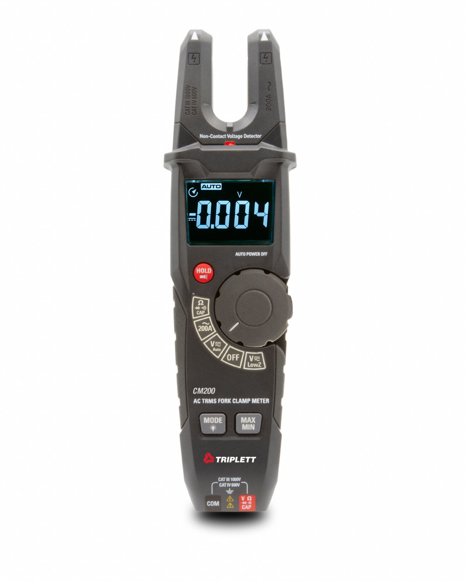 TRIPLETT Clamp On Digital Jaw Clamp Meter, 0.6 in (15 mm) Jaw Capacity
