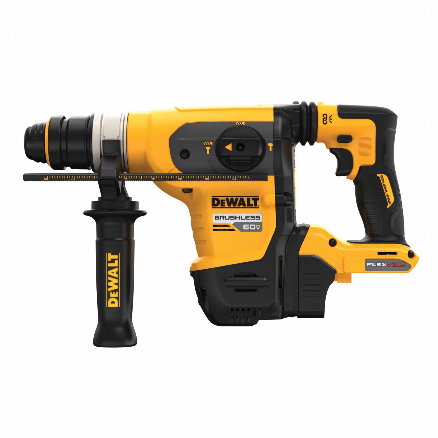 DEWALT Cordless Rotary Hammer: D-Handle, 60V DC, SDS-Plus, 1 in max, (1 ...